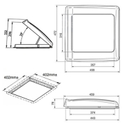 Lanterneau Thule Vent Blanc 40x40