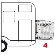 Housse Bike Cover S FIAMMA 4 vélos