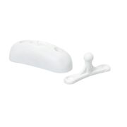Arrt de porte boule plastique blanc