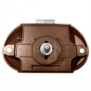 Serrure de meuble 1 point marron