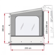 Paroi latrale Fiamma SIDE W PRO