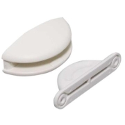 Arrt de porte large blanc et beige