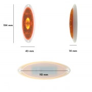 Feu gabarit latral  led Jokon orange 124X45mm