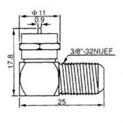 FICHE COAXIALE FEMELLE ANGLE
