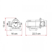 Pompe  eau 12V Aqua 8 FIAMMA 7L