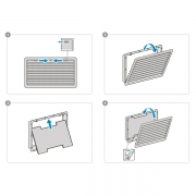 Cache grille Thetford Grand Modle Blanc