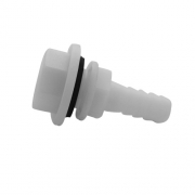 Raccord droit perage 20mm tuyau 12mm