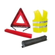 Kit s�curit� gilet s�curit� jaune et triangle pr� signalisation