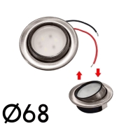 Spot 3 LED 12V 1W5 55 mm orientable