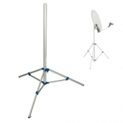 Platine fixation mât antenne satellite sur flèche - CM10034 