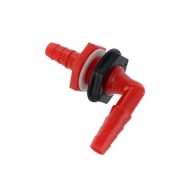 Raccord coud passage de paroi diam 10 et 12 mm