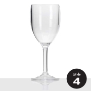 Lot de 4 verres  vin