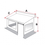 PRIVACY ROOM FIAMMA 3M MEDIUM
