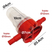 Filtre tuyau d'eau