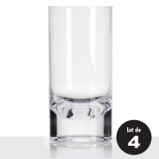 Lot de 4 verres acryliques 29cl