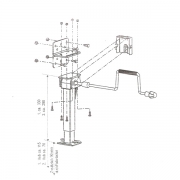 Vrins  manivelle 29  45 cm - Lot de 2