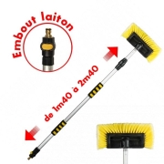 Balai de lavage LUXE tlescopique jusqu' 2m40