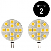 Lot 2 Ampoules LED G4 240 Lumens  1.9W 30mm