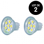 Lot de 2 Ampoules LED MR11 1W