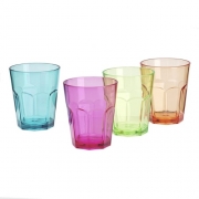 Lot de 4 verres 34 cl SODA multicolore