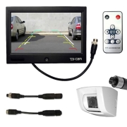 Camera de recul IDCAM 710CWBA adaptateur + cran 7 pouces