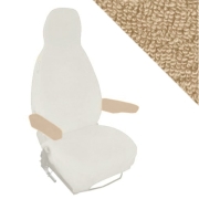Housses accoudoirs ponge extensible BEIGE SABLE