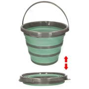 Seau rtractable 10L en silicone avec bec verseur