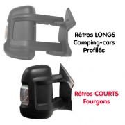 Coques rtros fourgon Ducato MILENCO Blanches