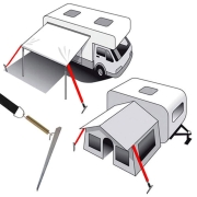 Lot de 2 sangles de fixation au sol