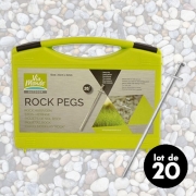 20 piquets de sols Rock en T 23cm