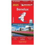 Carte Michelin BENELUX indchirable 2025