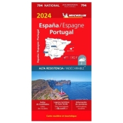 Carte Michelin ESPAGNE PORTUGAL indéchirable 2024