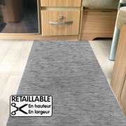 Tapis Retaillable Runner Roller 500 x 52 cm Gris - Marron