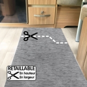 Tapis Retaillable Runner Roller 500 x 52 cm Gris - Marron