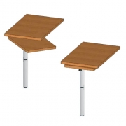 Pied de Table télescopique pour Camping-Car, Support de Pied de Table de  Bateau de Caravane réglable, Pied de Table Universel Amovible en Alliage