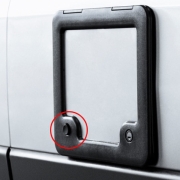 Bouton aimant de portillon Noir THETFORD
