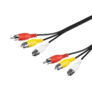 CABLE RCA MALE/MALE 1M10
