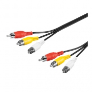 CABLE RCA MALE/MALE 1M10