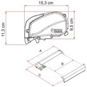 Store FIAMMA F80S 3m20 Titanium  Fourgon