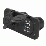 Socle avec prise 12V et 2 USB