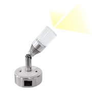 Spot 2 LED 12V 2x1W avec interrupteur