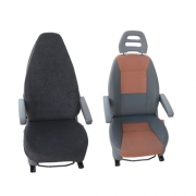 Housse sige camping-car noire Polyester