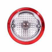 Enjoliveur Rouge 123 mm pour feu arrire