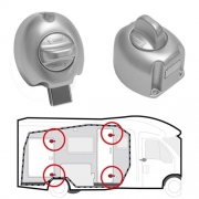 Serrures de scurit Safe Door Guardian FIAMMA - par 2