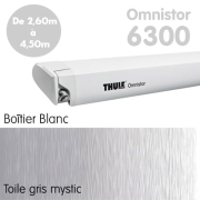 Store Thule Omnistor 6300 Blanc de 2m60  4,50m Gris Mystic