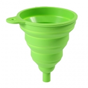 Entonnoir flexible silicone vert