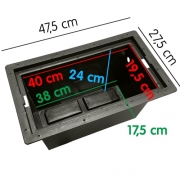 Bac  batterie encastrable