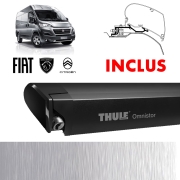 Store Thule 6300 Anthracite + adaptateurs Ducato H2