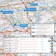 Carte BENELUX Aires de CC et Parkings gratuits