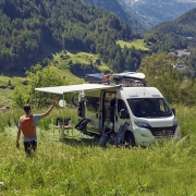 Store Thule 6300 Blanc + adaptateurs Ducato H2